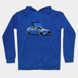 Blue A6 RS6 Avant Hoodie